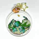 Grass Frog Monster Shaker Keychain /Charm