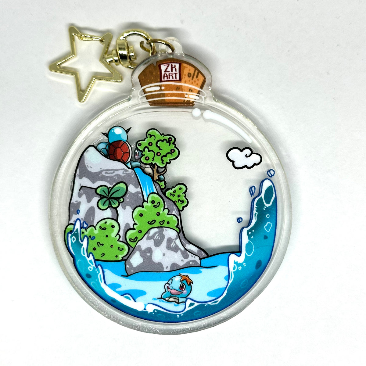 3D Water bottle charm keychain – Mystic Molds And More