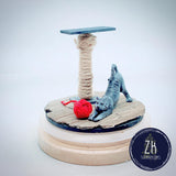 Cat and Scratching Post (B)