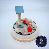 Cat and Scratching Post (C)