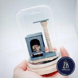 Cat and Scratching Post (E)