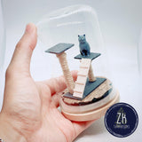 Cat and Scratching Post (F)