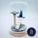 Cat and Scratching Post (F)