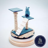 Cat and Scratching Post (F)