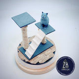 Cat and Scratching Post (F)